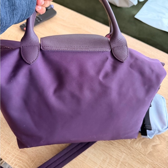 Longchamp Le Pliage Neo Crossbody Top-Handle Shoulder Bag in Deep Purple - Picture 6 of 8
